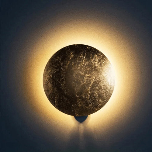 applique murale vintage éclipse solaire style nordique concept lunaire - vue 5 sur 12