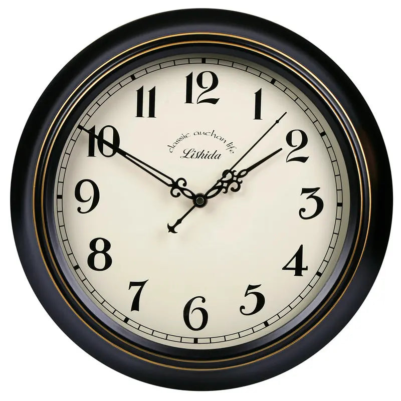 horloge murale silencieuse rétro style shabby chic décoration intérieure - vue 19 sur 24
