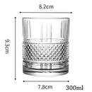 Verre whisky old fashioned relief épais style bar