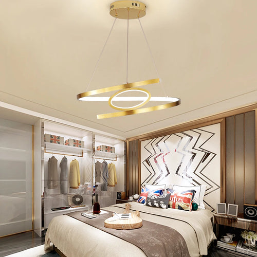 pendantifs led dorés pour un éclairage intérieur moderne et élégant