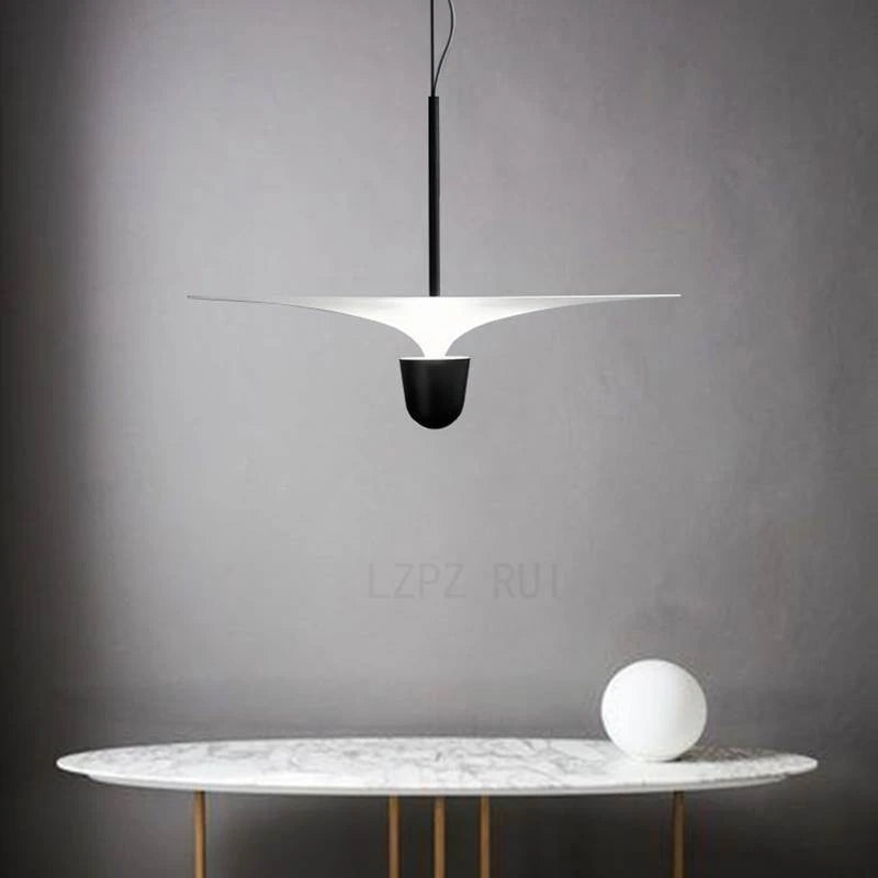 lampe suspendue industrielle moderne avec soucoupe volante led décorative - vue 5 sur 7