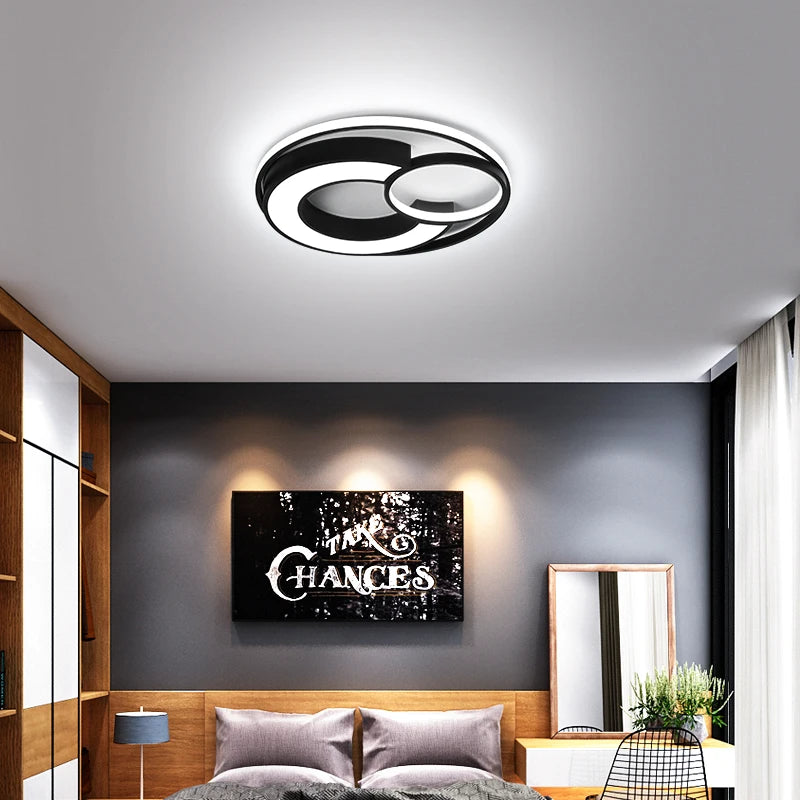 plafonnier rond au design nordique pour intérieur moderne - vue 5 sur 10