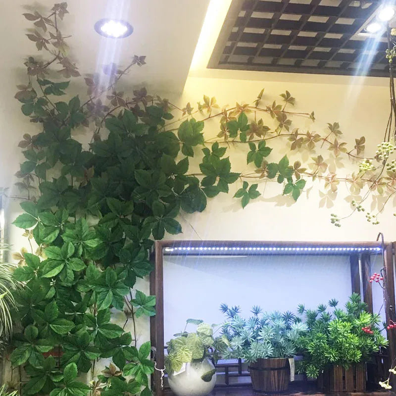 plantes artificielles avec grandes feuilles pour décoration murale - vue 6 sur 6