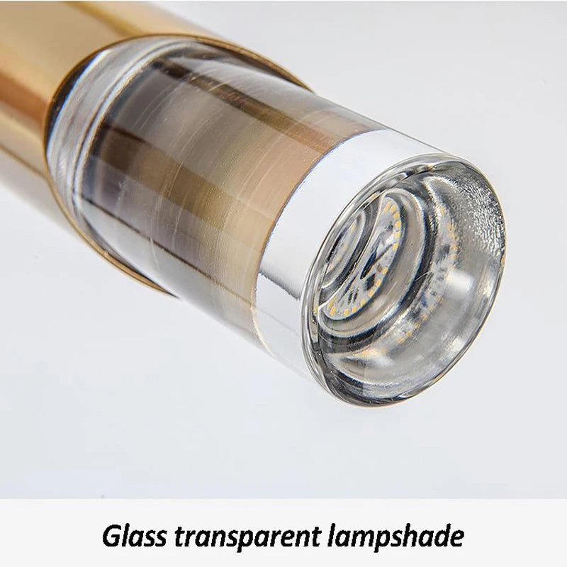 suspension en verre à led pour éclairage moderne intérieur - vue 7 sur 7