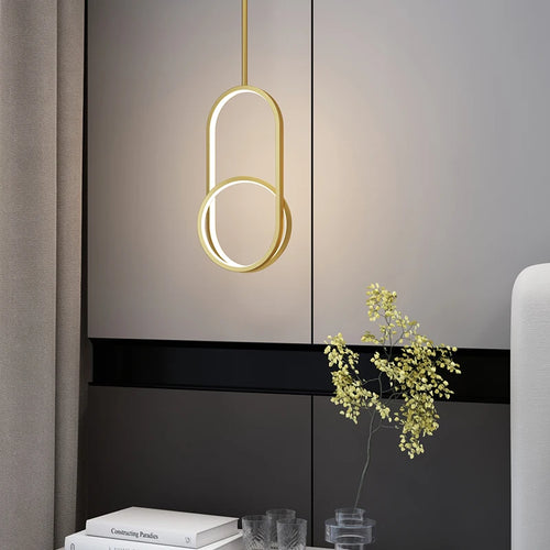 suspension de style moderne minimaliste de luxe - vue 4 sur 8