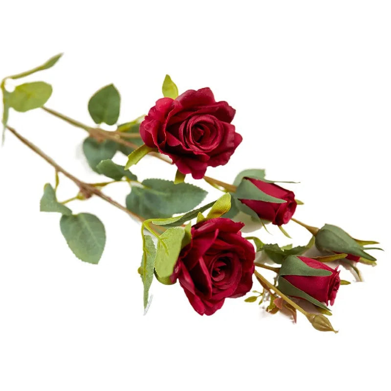 fleurs de roses artificielles en soie pour mariage et décoration - vue 14 sur 14