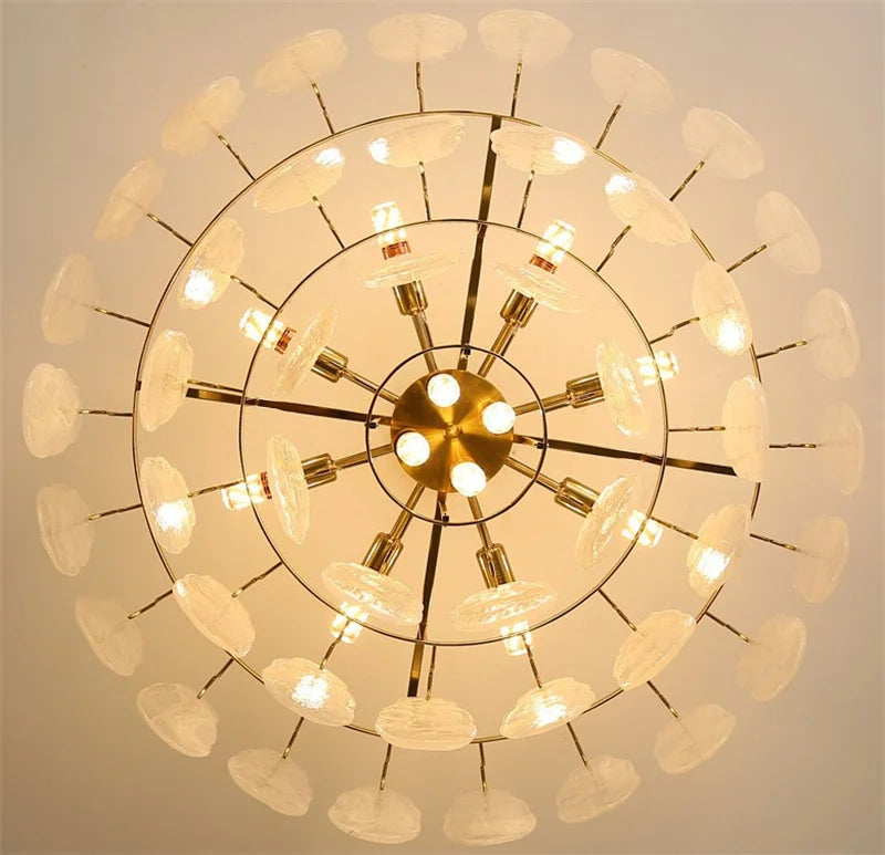 lustre en verre de luxe pour éclairage créatif et décoratif - vue 5 sur 14
