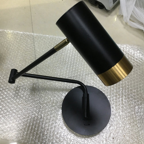Nordic minimalist swing arm wall bedside lamp - vue 7 sur 8