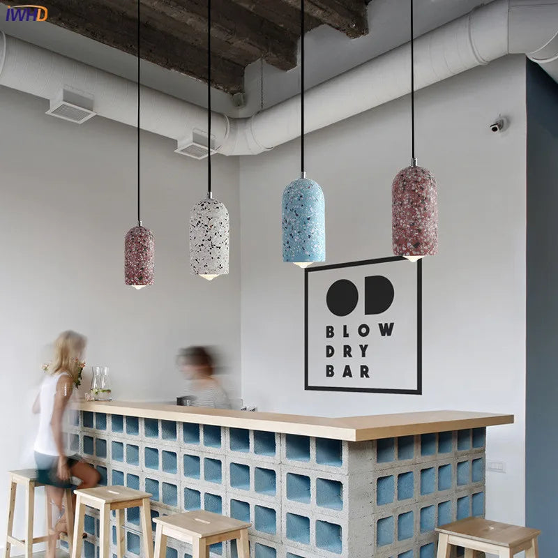 suspension en ciment nordique design moderne pour intérieur lumineux - vue 7 sur 9