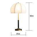 Lampe à poser rétro LED abat-jour rond American