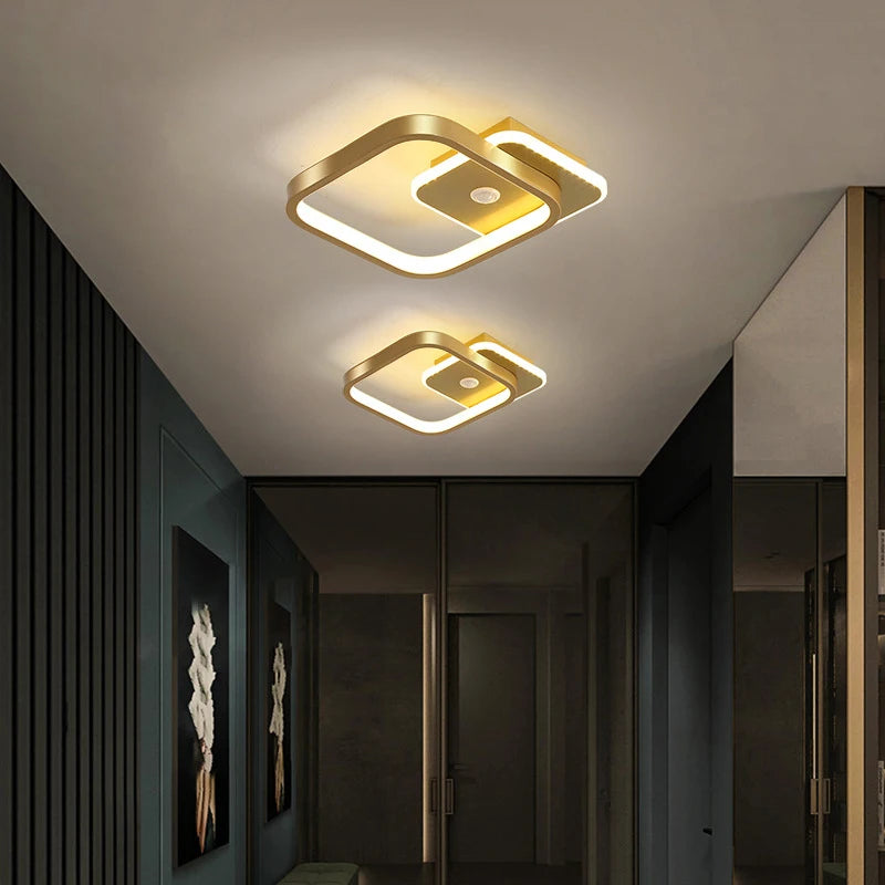 plafonnier led à induction avec capteur de mouvement pour intérieur - vue 4 sur 12