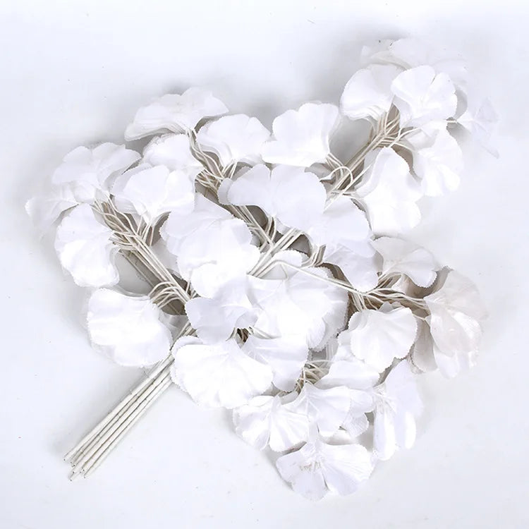 lot de 12 feuilles d'érable artificielles pour décoration d'automne - vue 10 sur 19