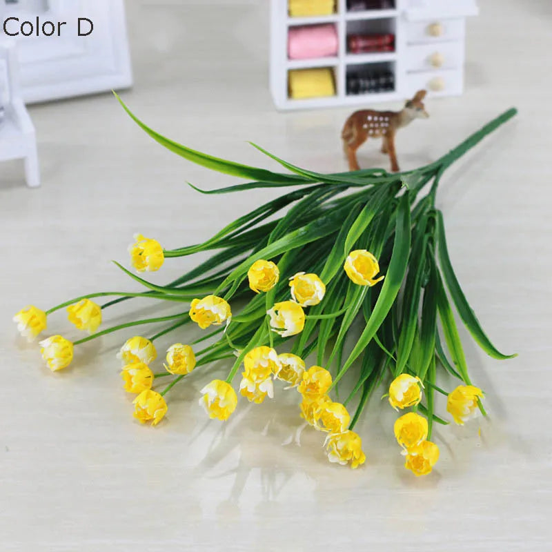 bouquet de mini tulipes artificielles pour décoration de printemps - vue 5 sur 11