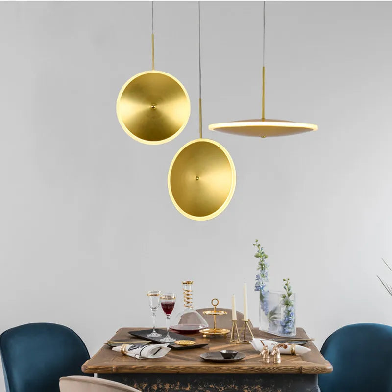 suspension led design nordique luxe métal linéaire pour intérieur - vue 5 sur 12