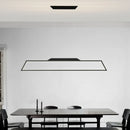lustre led moderne rectangulaire pour restaurant et bar