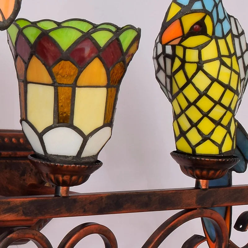 applique murale led tiffany pour décoration intérieure originale - vue 7 sur 20