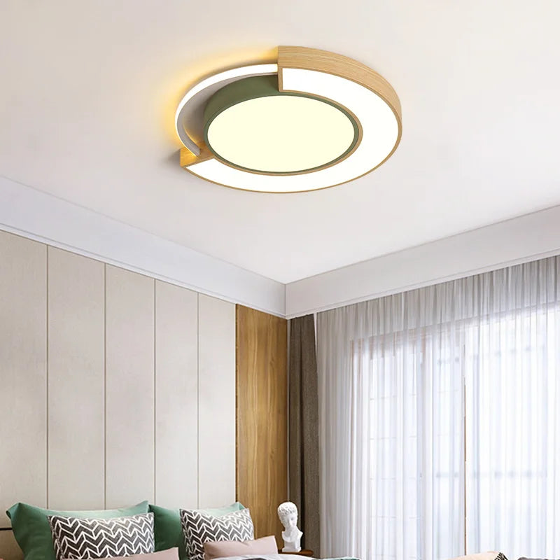 plafonnier simple moderne nordique monté style chaud - vue 3 sur 10