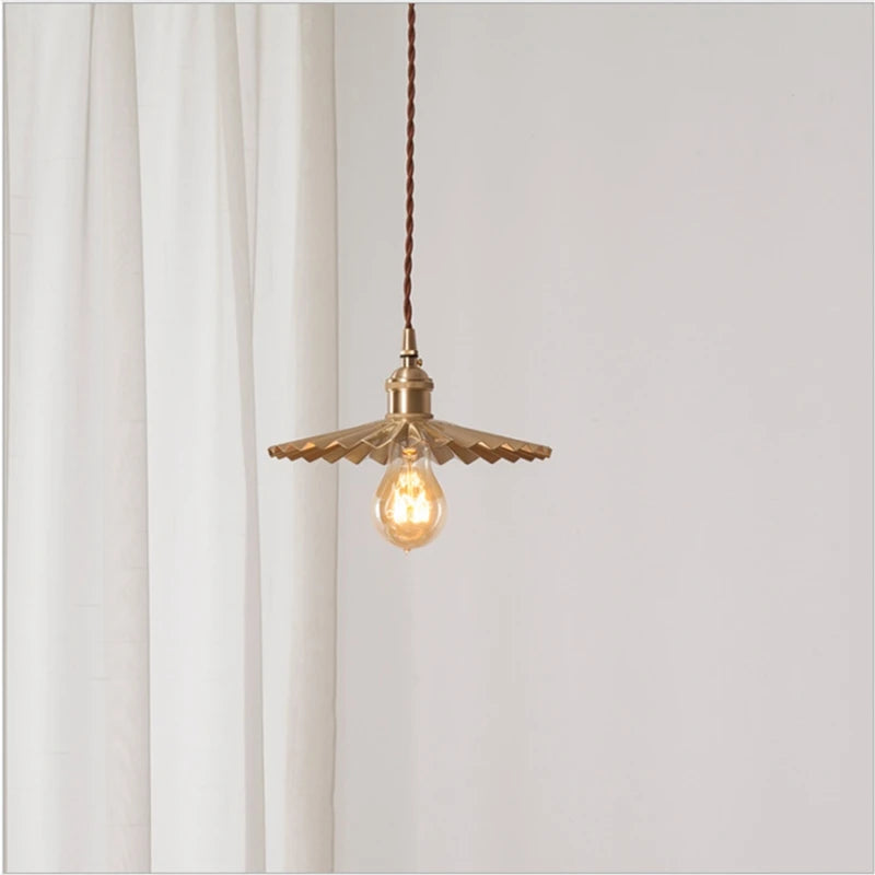 suspension design japonaise en laiton pour intérieur moderne - vue 5 sur 7