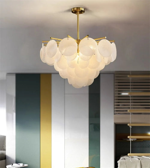 lustre moderne en verre pour un éclairage élégant et raffiné - vue 5 sur 6