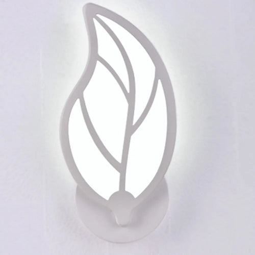 Applique murale LED nordique moderne en forme de feuille - vue 9 sur 8