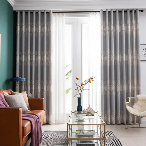 Rideau occultant floral moderne pour chambre ou salon