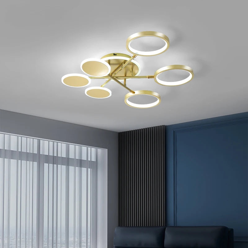lustre créatif led pour décoration intérieure moderne - vue 6 sur 15