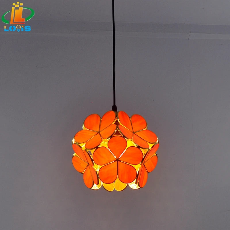 lampe à pétales en verre style nordique pour décoration intérieure - vue 6 sur 18
