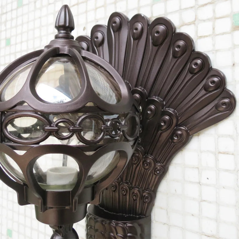 applique murale Style européen rétro paon Led hôtel Art balcon Villa porte lumière adapté à l'éclairage intérieur/extérieur - vue 6 sur 11