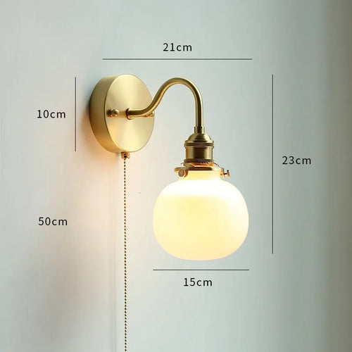 Applique murale LED cuivre moderne nordique - vue 13 sur 23