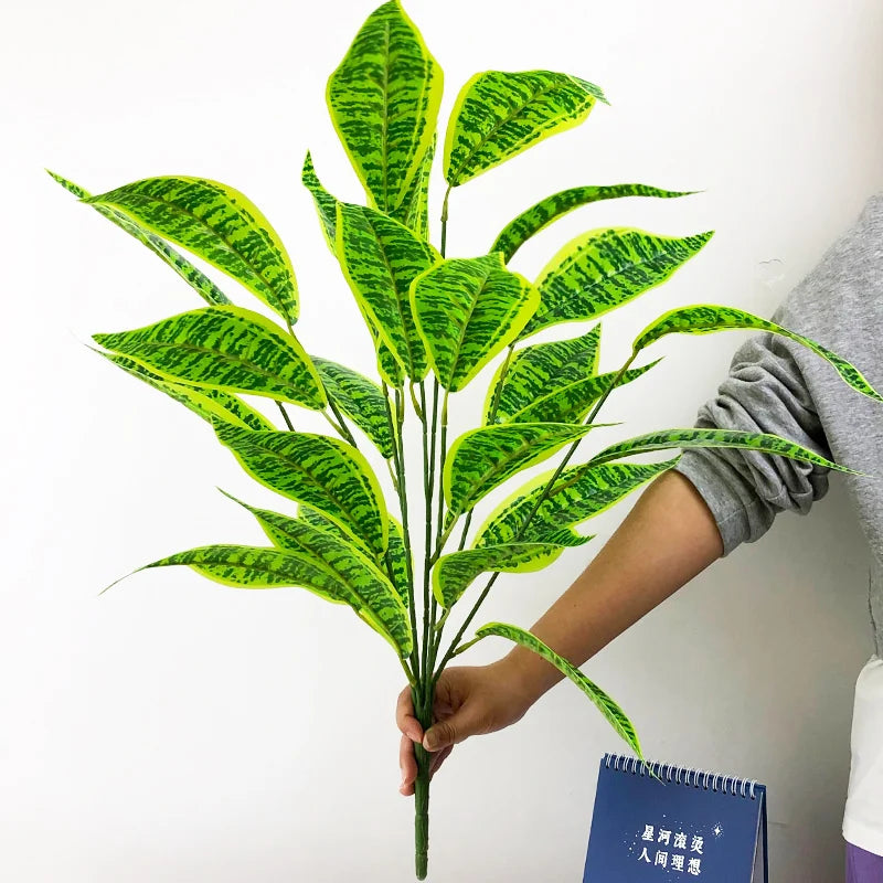 grande plante tropicale artificielle avec feuilles pour décoration intérieure - vue 10 sur 13