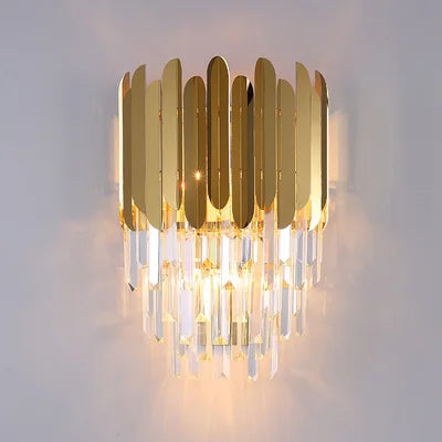 applique murale en cristal moderne design lumineux et élégant - vue 5 sur 6