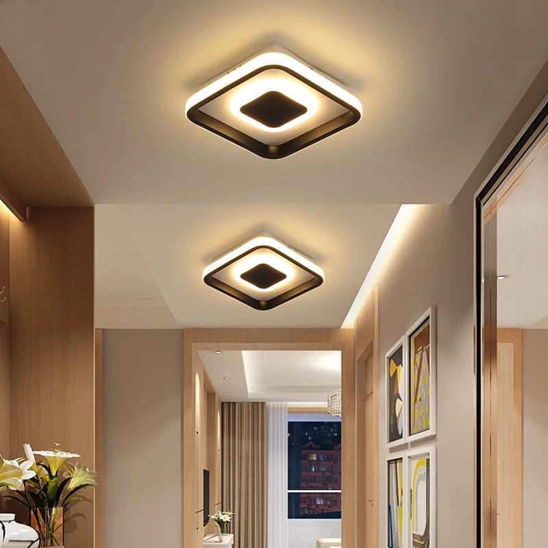 plafonnier led moderne pour intérieur nordique luminaire - vue 4 sur 12