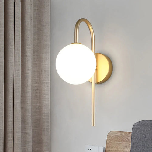 applique led boule de verre de luxe pour hôtel bar - vue 2 sur 8
