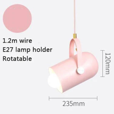 Nordic minimalist pendant light with adjustable angle - vue 9 sur 12