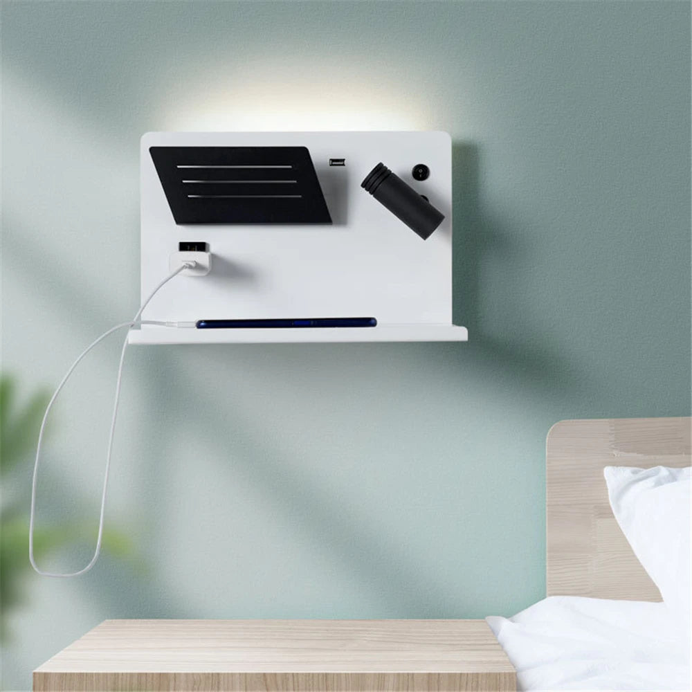 applique de lecture moderne sans fil en aluminium acrylique - vue 4 sur 10