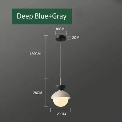 suspension créative avec abat-jour en verre et long câble - vue 14 sur 18