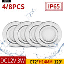 Stainless steel waterproof LED spotlight for outdoor and boat