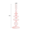 Nordic Glass candle holders, romantic Dinner home decoration, candlestick for birthday wedding, candle holder portavelas decor