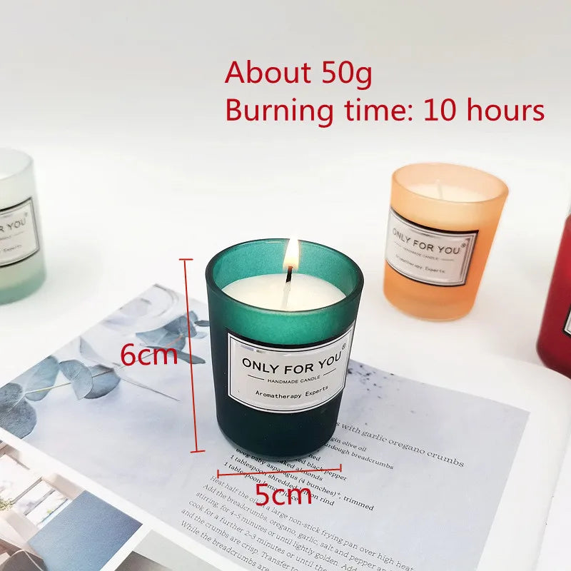 bougie parfumée romantique en cire de soja artisanale avec huiles essentielles - vue 7 sur 26