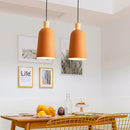 Minimalist nordic wooden LED pendant light with creative design