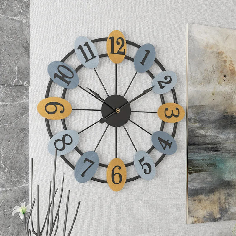 horloge murale silencieuse moderne pour décoration intérieure élégante - vue 4 sur 6