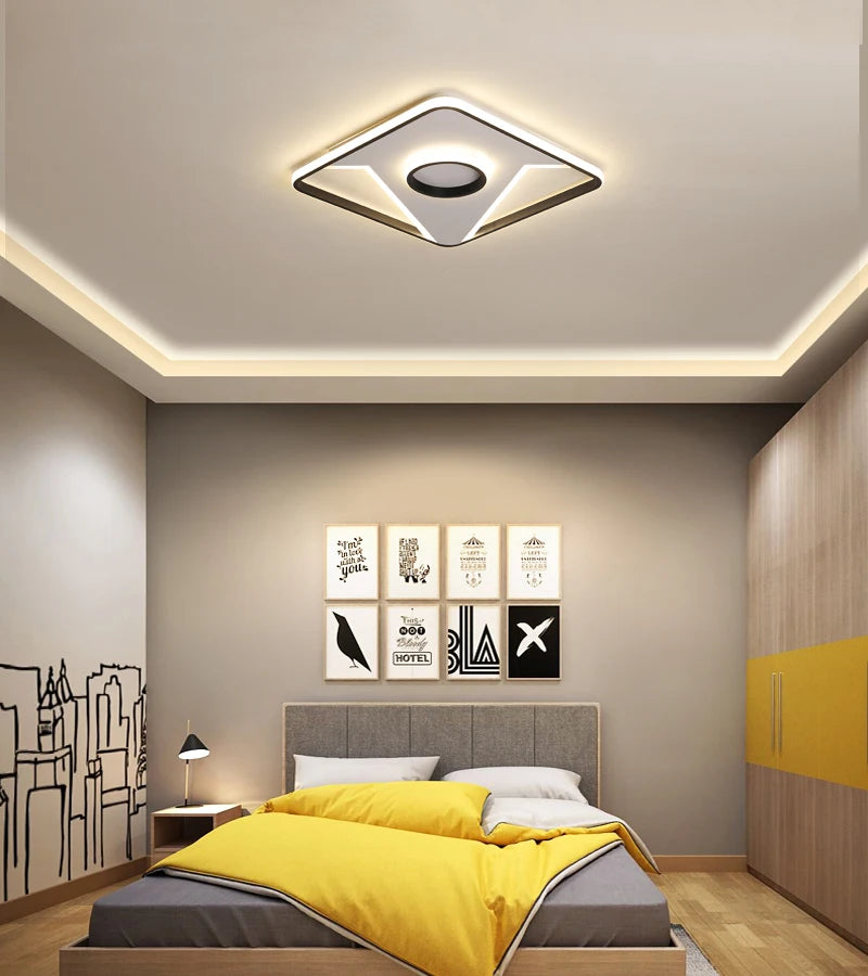 plafonnier design moderne pour éclairage intérieur polyvalent - vue 3 sur 12