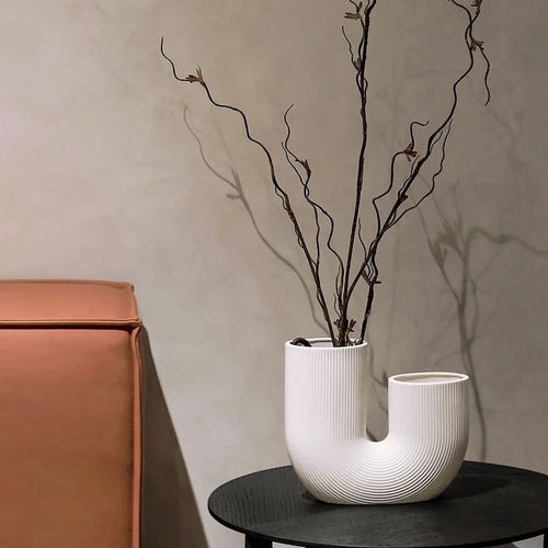Nordic Ceramic Vase for Home Decoration, Simple Flower Pot, Living Room, Interior, Office, Desktop, Table Decor, Accessories - vue 6 sur 9