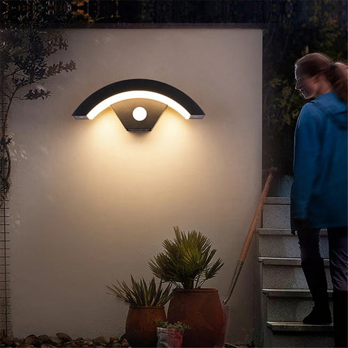 Applique murale extérieure étanche moderne lampe à Induction du corps humain lampes de jardin de porche en aluminium éclairage domestique appliques murales décoratives - vue 5 sur 8