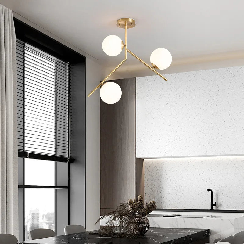 Lustre Moderne Simple Nordique - vue 4 sur 8