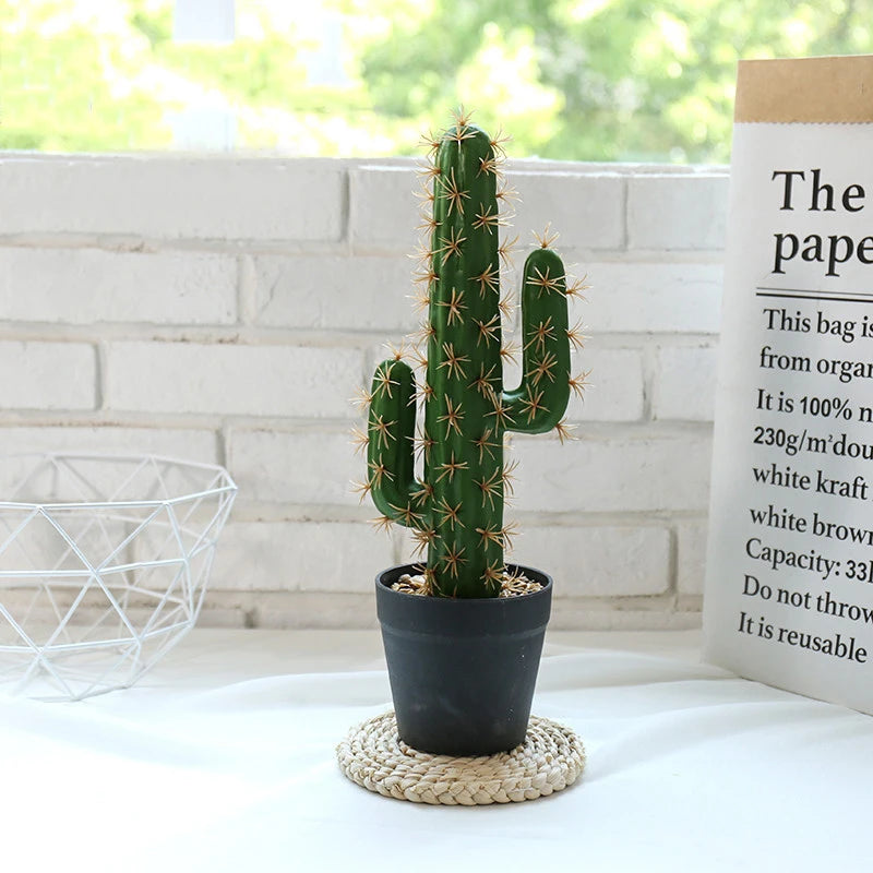 cactus artificiel décoratif pour décoration tropicale moderne - vue 4 sur 7