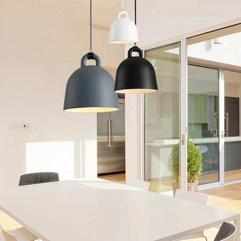 Lustre de Restaurant postmoderne Design danois salons lampes suspendues grises lampes suspendues nordiques romantiques pour chambre à coucher et Bar