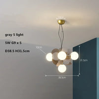 lustre led globe en verre acrylique coloré pour enfants