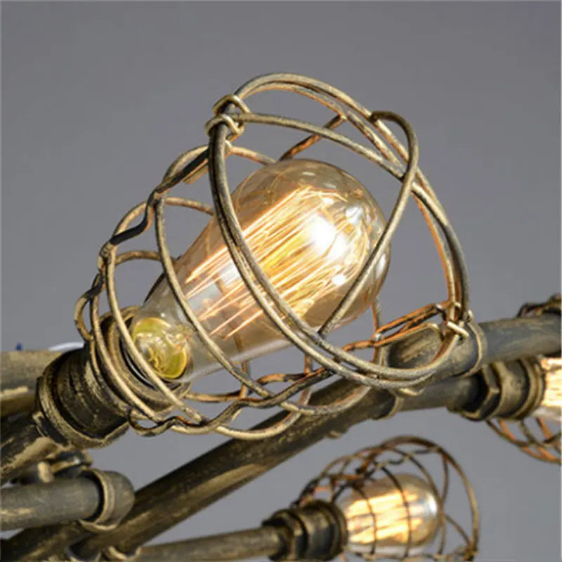 Lampe à conduite d'eau rétro américaine