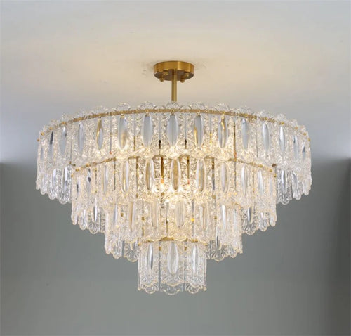 lustre rond en verre artistique pour intérieur moderne - vue 3 sur 15